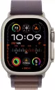Умные часы Apple Watch Ultra 2 LTE 49 мм (титановый корпус, титановый/индиго, текстильный ремешок размера L) фото 2