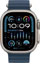 Умные часы Apple Watch Ultra 2 LTE 49 мм (титановый корпус, титановый/синий, ремешок из эластомера) фото 2