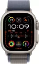 Умные часы Apple Watch Ultra 2 LTE 49 мм (титановый корпус, титановый/синий, текстильный ремешок размера M) icon 2