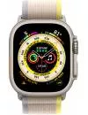 Умные часы Apple Watch Ultra LTE 49 мм (титановый корпус, титановый/желто-бежевый, нейлоновый ремешок размера M/L) фото 2