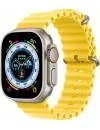 Умные часы Apple Watch Ultra LTE 49 мм (титановый корпус, титановый/желтый, ремешок из эластомера) icon