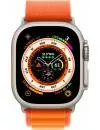 Умные часы Apple Watch Ultra LTE 49 мм (титановый корпус, титановый/оранжевый, текстильный ремешок размера L) фото 2