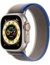 Умные часы Apple Watch Ultra LTE 49 мм (титановый корпус, титановый/сине-серый, нейлоновый ремешок размера S/M) фото