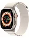 Умные часы Apple Watch Ultra LTE 49 мм (титановый корпус, титановый/звездный свет, текстильный ремешок размера S) фото
