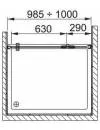 Душевая дверь Aquaform SOL DE LUXE Pivot Recess Door Right 100 (103-06065) фото 3