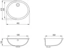 Умывальник AquaSanita BQC 49 Ceramic White icon 2