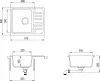 Кухонная мойка Aquasanita Notus SQ102AW (argent 220) icon 2