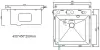 Кухонная мойка Arfeka Eco AR 450*450 Pop-Up Satin Decor фото 3