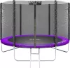 Батут Atlas Sport 312 см - 10ft Basic (с лестницей, внешняя сетка, сливовый) icon