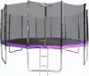 Батут Atlas Sport 490 см - 16ft Basic (с лестницей, внешняя сетка, сливовый) icon