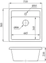 Кухонная мойка AV Engineering Star AV505515SBKA icon 2