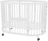Кроватка-трансформер Bambini 20.16.20 колесики, без маятника (белый) icon 2