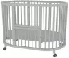 Кроватка-трансформер Bambini 20.16.20 колесики, без маятника (серый) icon 2