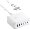 Сетевое зарядное Baseus EnerFill FH21 Desktop Charging Station 4C+2U 120W (белый) фото 2
