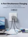 Сетевое зарядное Baseus GaN6 Pro Fast Charger 2C+2U 65W P10162701213-00 (белый) фото 3