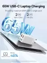 Сетевое зарядное Baseus GaN6 Pro Fast Charger 2C+2U 65W P10162701213-00 (белый) фото 4