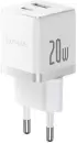 Сетевое зарядное Baseus Palm Fast Charger C+U 20W EU P10111608213-01 (белый) icon