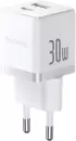 Сетевое зарядное Baseus Palm Fast Charger C+U 30W EU P1011160A213-00 (белый) icon
