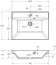 Умывальник Belbagno BB600/450-LV-ART-AST-NERO icon 3