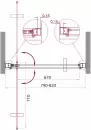Душевая дверь Belbagno MARMI-B-1-80-C-Cr фото 2