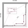 Душевой уголок Belbagno UNIQUE-A-2-75/90-P-Cr фото 7