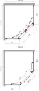 Душевой уголок BelBagno UNO-195-PH-2-100/80-C-Cr фото 4