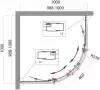 Душевой уголок BelBagno UNO-195-R-2-100-C-Cr фото 8