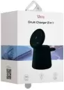 Беспроводное зарядное Uzay Drum Charger 2in1 (черный) фото 2