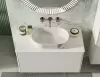 Умывальник Belux Турин 560 Овал (белый матовый/Solid Surface) фото 4