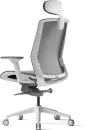 Офисное кресло Bestuhl J15 (рама белая, серый) с подголовником фото 3