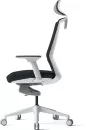 Офисное кресло Bestuhl J1 (рама белая, черный) с подголовником фото 2