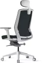 Офисное кресло Bestuhl J1 (рама белая, черный) с подголовником фото 3