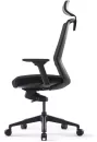 Офисное кресло Bestuhl J1 (рама черная, черный) с подголовником фото 2