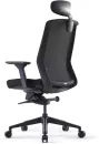 Офисное кресло Bestuhl J1 (рама черная, черный) с подголовником фото 3