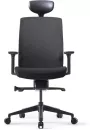 Офисное кресло Bestuhl J1 (рама черная, черный) с подголовником фото 5