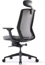 Офисное кресло Bestuhl J1 (рама черная, серый) с подголовником фото 3