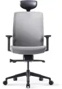 Офисное кресло Bestuhl J1 (рама черная, серый) с подголовником фото 5