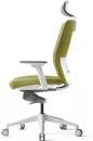 Офисное кресло Bestuhl J2 (рама белая, зеленый) с подголовником фото 2