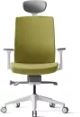 Офисное кресло Bestuhl J2 (рама белая, зеленый) с подголовником фото 5