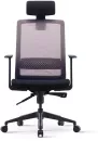 Офисное кресло Bestuhl S30 (рама черная, черный/красный) с подголовником фото 5