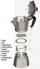 Гейзерная кофеварка Bialetti Moka Induction Express Light Gold (3 порции) icon 2