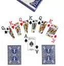 Игральные карты Bicycle Prestige Rider 100% Plastic Jumbo F44100-b (синий) icon 5