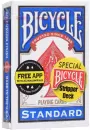 Игральные карты Bicycle Stripper Deck 1014830 (красный/голубой) icon 3