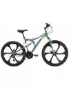 Велосипед Black One Totem FS 26 D FW 2022 HQ-0005329 (серый/черный/зеленый) icon