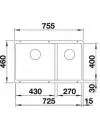 Кухонная мойка Blanco Subline 430/270-U (вулканический серый) icon 4