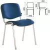 Офисный стул Brabix Iso CF-001 (кожзам, синий) icon 3