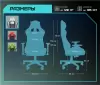 Игровое кресло Brave Nuke Black (черный/белый) фото 2