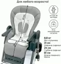 Стульчик для кормления Bubago Amelia BG 103-2 (светло-серый) icon 2