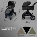 Детская универсальная коляска Bubago Gaudi (3 в 1, черный) icon 10