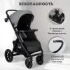 Детская прогулочная коляска Bubago Model Cross City Lux BG 168-3 (темно-серый) icon 3